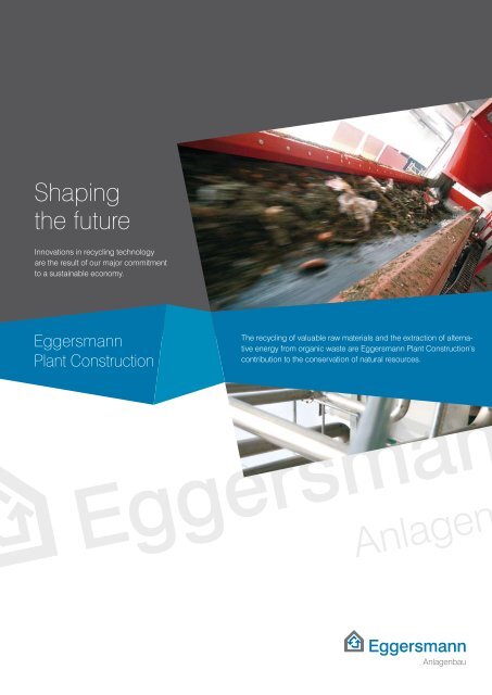 Shaping the future - Eggersmann Gruppe
