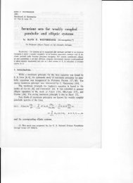 Invariant sets for weakly coupled hyperbolic and parabolic systems