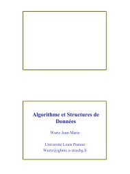 Algorithme et Structures de Données
