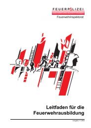 Leitfaden für die Feuerwehrausbildung - Feuerwehrinspektorat ...