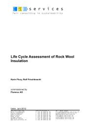 Life Cycle Assessment of Rock Wool Insulation - ESU-services Ltd.