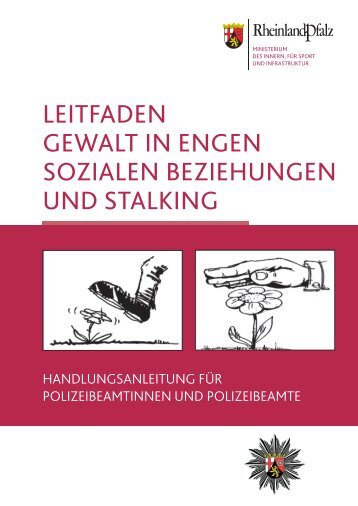 leitfaden gewalt in engen sozialen beziehungen und stalking