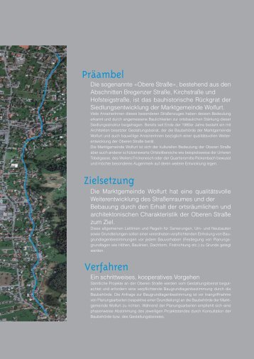 Satzung Obere Straße - Marktgemeinde Wolfurt