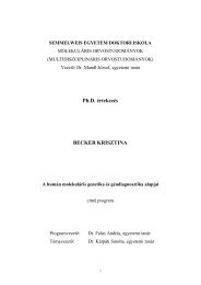 Ph.D. értekezés BECKER KRISZTINA - Semmelweis Egyetem ...