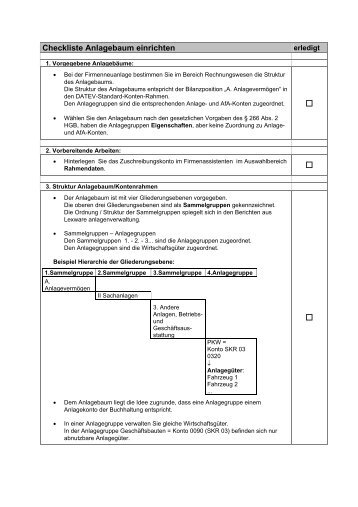 Checkliste Firmenanlage - Lexware Online Support