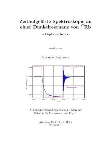 Lambrecht Alexander - Frhewww Physik Uni Freiburg - Albert ...