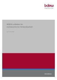 BDEW-Leitfadens für die rechtskonforme Verbandsarbeit - LDEW