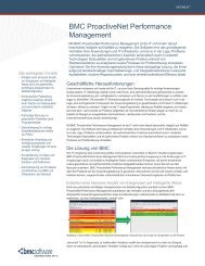 BMC ProactiveNet Performance Management - BMC Software