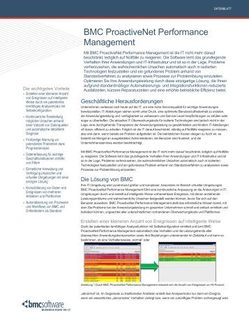 BMC ProactiveNet Performance Management - BMC Software