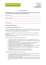 Firmenvertrag 2013 - Bildungsagentur GmbH