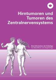 Hirntumoren und Tumoren des Zentralnervensystems - Krebsliga ...