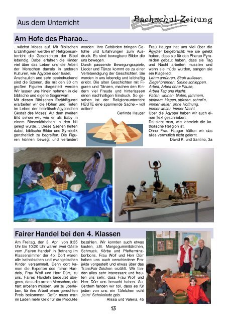 Bachschulzeitung 18 - 22.07.2009 - Bachschule Feuerbach