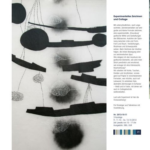 Katalog des Kursprogramms 2013 - Freie Kunstakademie Gerlingen