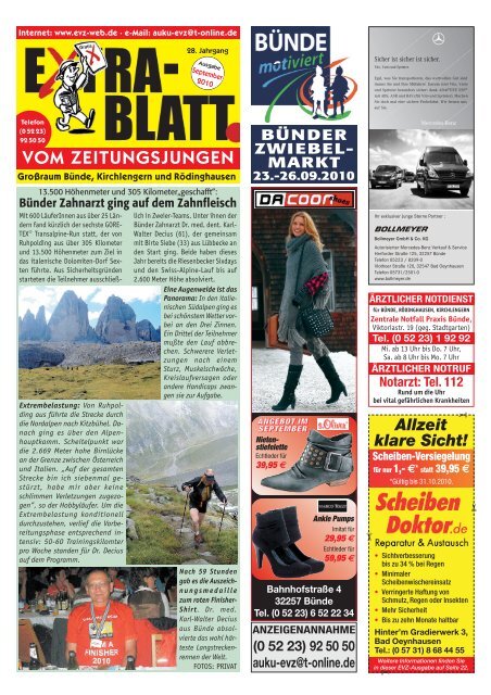 Ausgabe 09/2010 zum Herunterladen - Extrablatt vom Zeitungsjungen