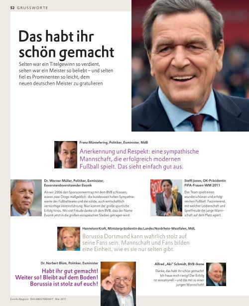 DAS MEISTERHEFT Mai 2011 - Evonik