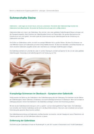 Asklepios Kliniken GmbH: Schmerzhafte Steine - heureka