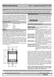 Bedienungsanleitung fritec - Ladeprofi kompakt BV11800