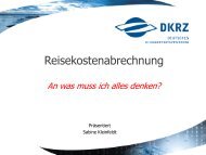 Reisekostenabrechnung - DKRZ