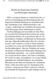 Marx : Kritik der Hegelschen Dialektik und Philosophie überhaupt