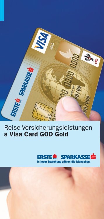 Reise-Versicherungsleistungen s Visa Card GÖD Gold - Sparkasse