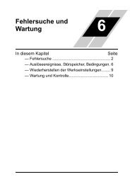 Fehlersuche & Wartung