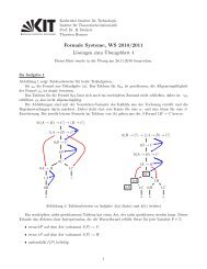 Formale Systeme, WS 2010/2011 Lösungen zum ¨Ubungsblatt 4