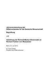 Begrüßung und Verleihung der Richard-Merton-Ehrennadel an ...