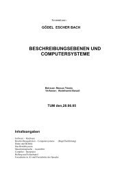 BESCHREIBUNGSEBENEN UND COMPUTERSYSTEME