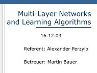 Multi-Layer Networks and Learning Algorithms