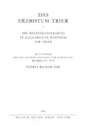 Die Benediktinerabtei St. Eucharius - St. Matthias ... - Germania Sacra