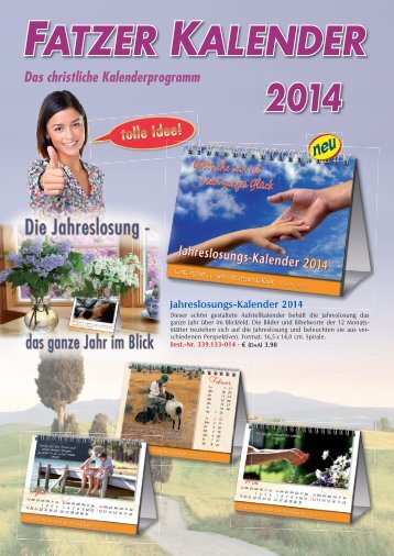 FATZER KALENDER 2014