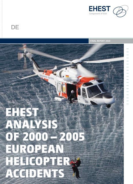 EHEST AnAlySiS of 2000 – 2005 EuropEAn HElicopTEr AccidEnTS