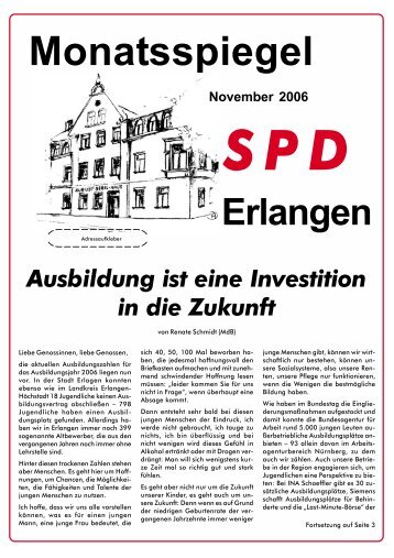 Monatsspiegel - SPD Erlangen