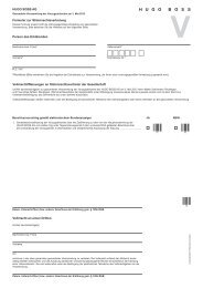 Vollmachtsformular Vorzugsaktien - HUGO BOSS AG