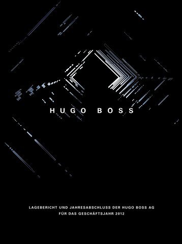 Jahresabschluss AG 2012 - HUGO BOSS AG