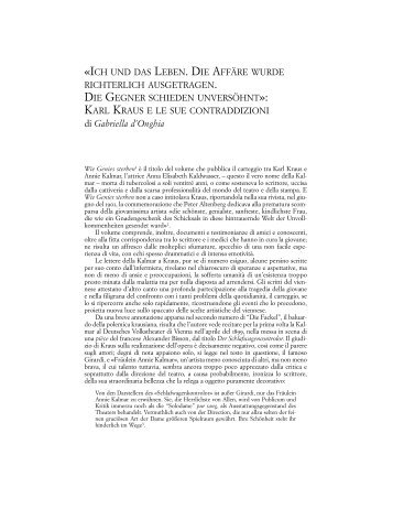 "Ich und das Leben. Die Affäre wurde richterlich ausgetragen. Die ...