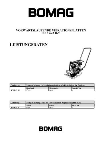 LEISTUNGSDATEN - Galabautechnik