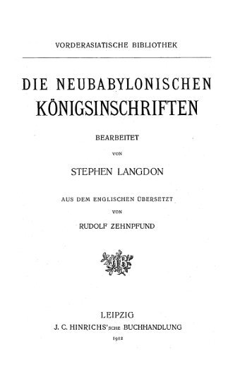 KÖNIGSINSCHRIFTEN