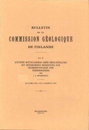 commission geologique de finlande - Arkisto.gsf.fi