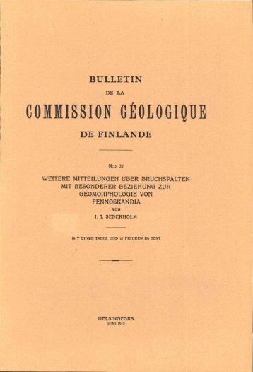 commission geologique de finlande - Arkisto.gsf.fi