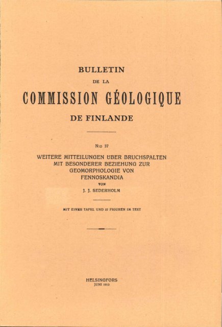 commission geologique de finlande - Arkisto.gsf.fi