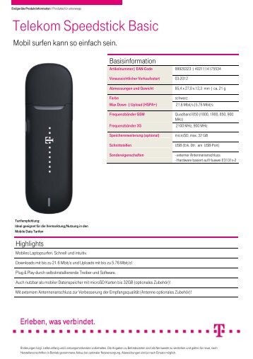 Telekom Speedstick Basic