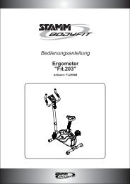 Bedienungsanleitung Ergometer 