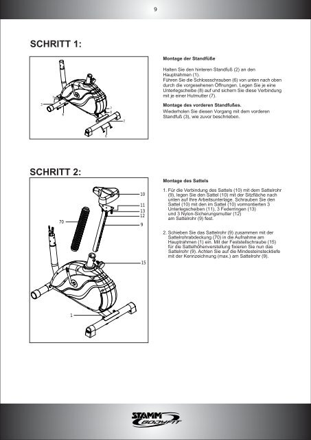 Bedienungsanleitung Ergometer "Fit.203"