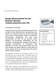 Design-Schmuckstück für den Business-Einsatz: Toshiba präsentiert ...