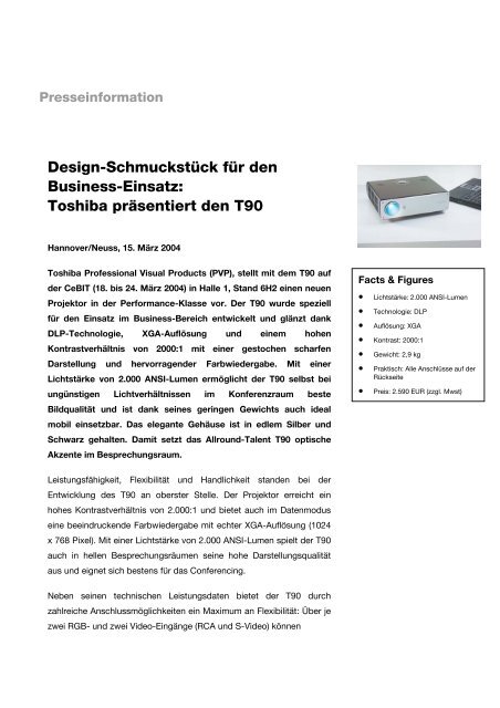 Design-Schmuckstück für den Business-Einsatz: Toshiba präsentiert ...
