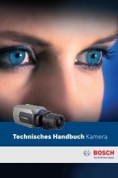 Technisches Handbuch Kamera - Bosch Security Systems