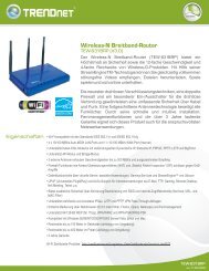 Wireless-N Breitband-Router - Downloads - TRENDnet