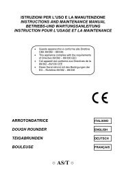 istruzioni per l'uso e la manutenzione instructions and maintenance ...