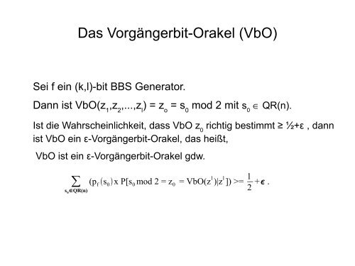 Erzeugung von Pseudozufallszahlen